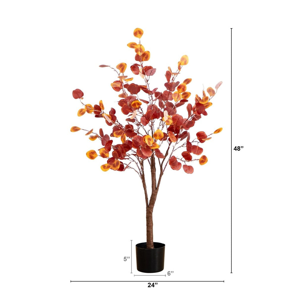 
                      
                        Nearly Natural 4’ Pre - Lit Autumn Eucalyptus Artificial Fall Tree with 160 Warm White LED Lights - lily & onyx
                      
                    