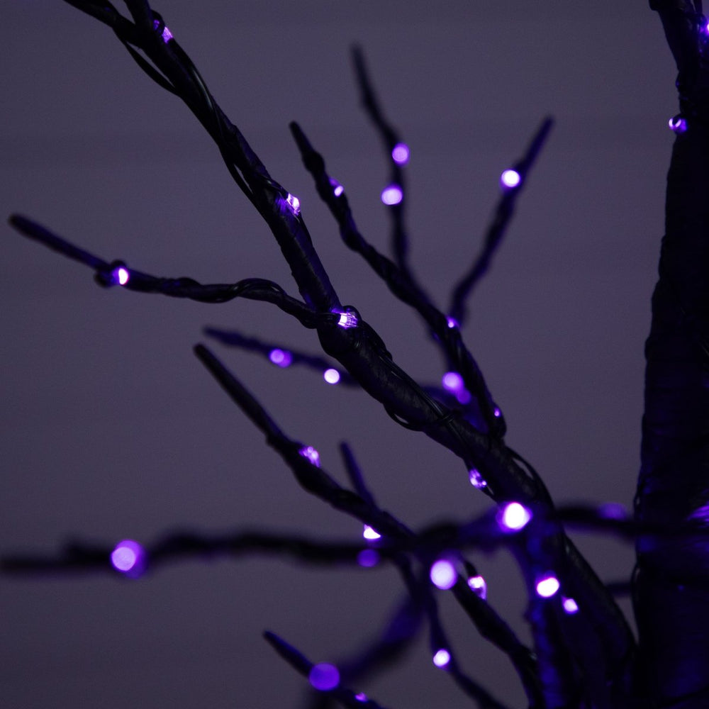 
                      
                        Nearly Natural 4’ Pre - Lit Halloween Black Twig Artificial Fall Tree with 240 Orange & Purple LED Lights - lily & onyx
                      
                    