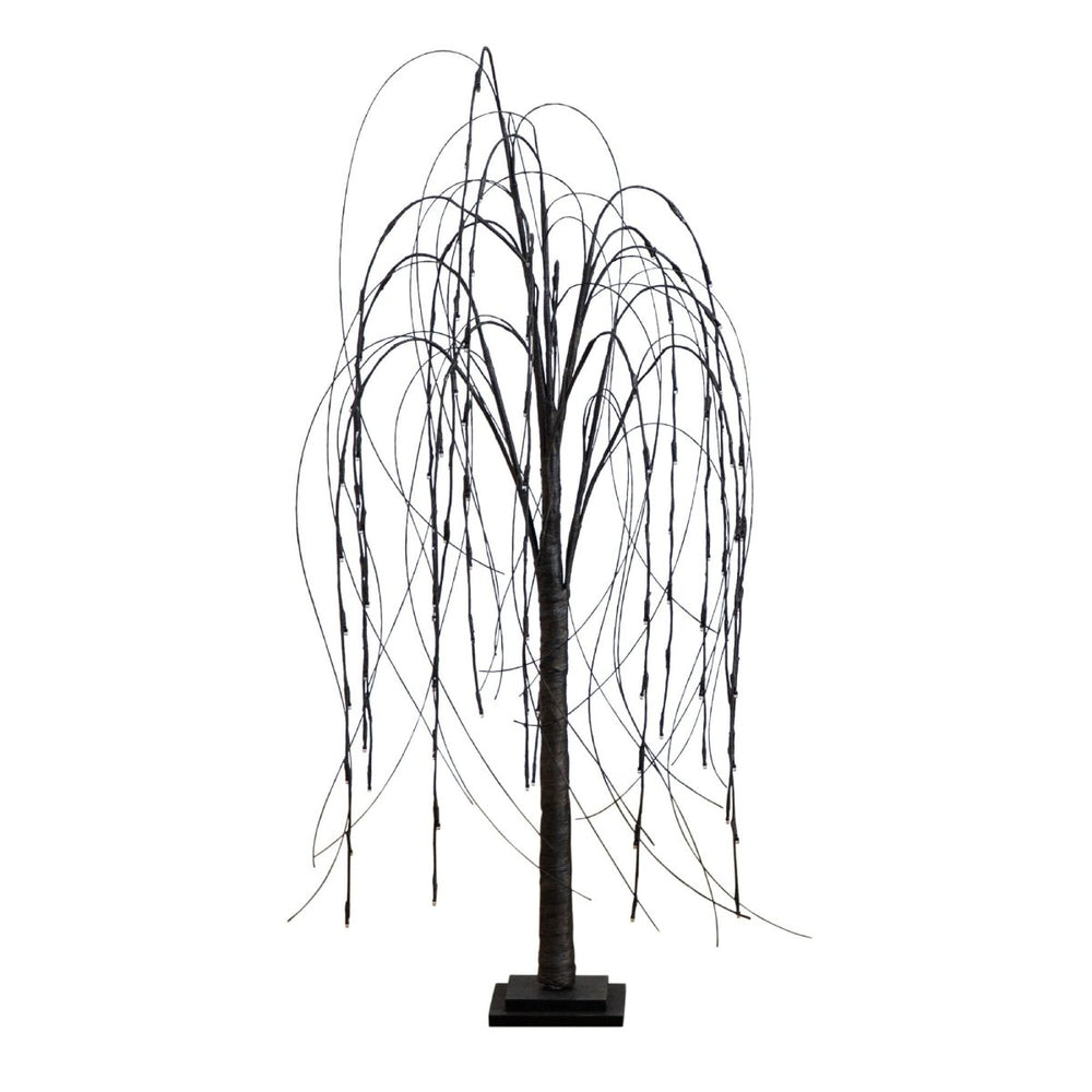 
                      
                        Nearly Natural 4’ Pre - Lit Halloween Black Willow Artificial Fall Tree with 120 Orange & Purple LED Lights - lily & onyx
                      
                    