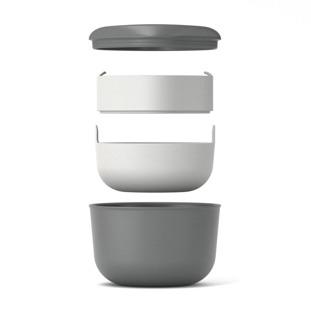EKOBO 40 oz Lunch Set with Heat - Safe Inserts - Smoke - lily & onyx
