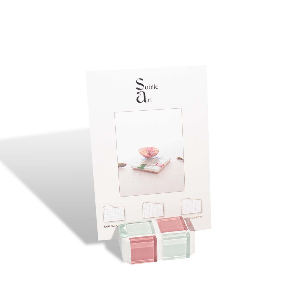 
                      
                        Mini Glass Tile Picture Stand - Pink Himalayan Milk Chocolate
                      
                    