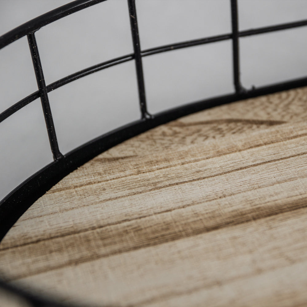 
                      
                        449 - Oval Metal & Wood Tray
                      
                    