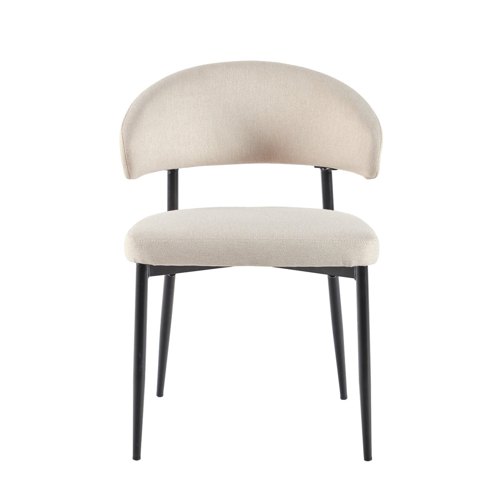 
                      
                        Alexis Modern Curved Back Upholstered Dining Chair, Set of 2
                      
                    