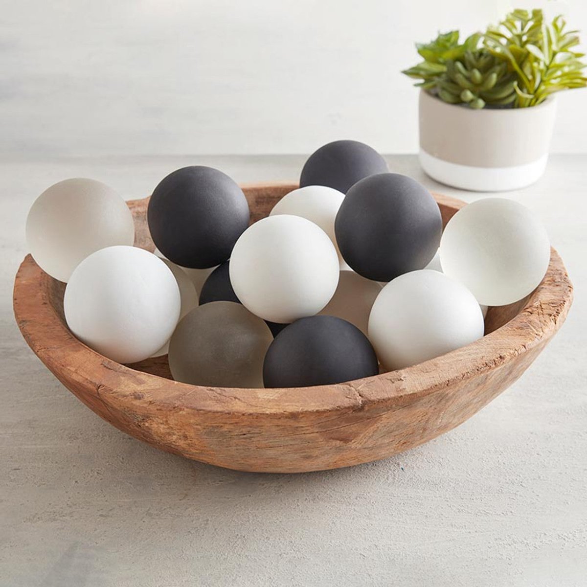 47th & Main Solid Glass Decor Balls, Set of 2