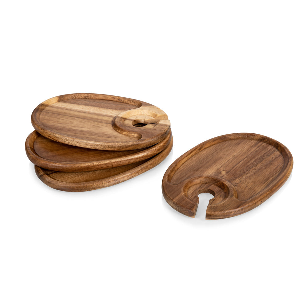 Wine Appetizer Plate, Set of 4