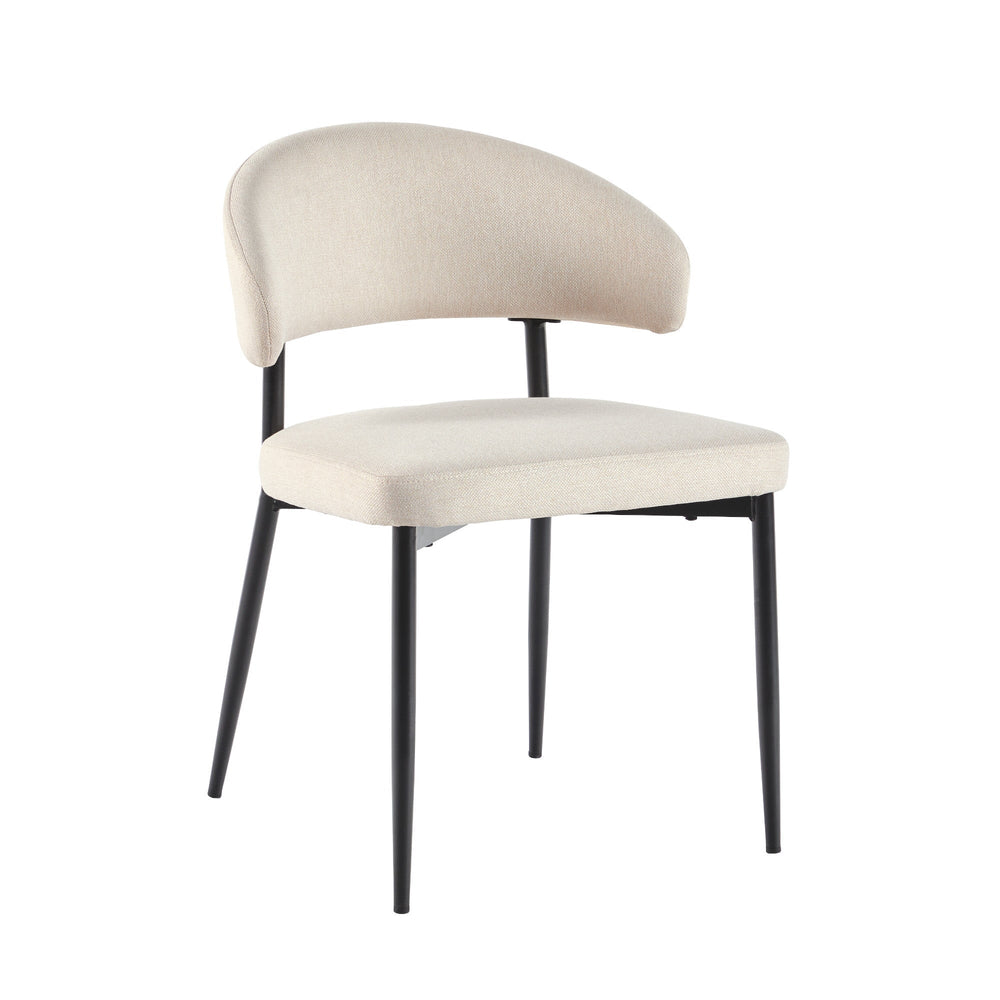 
                      
                        Alexis Modern Curved Back Upholstered Dining Chair, Set of 2
                      
                    