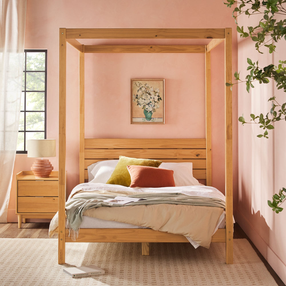 
                      
                        Isla Solid Wood Canopy Bedframe Collection
                      
                    