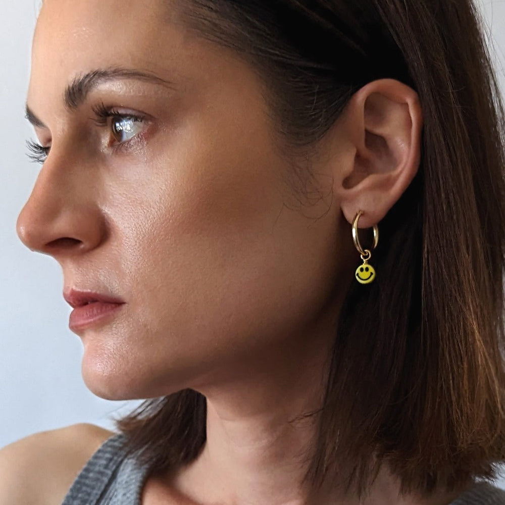 
                      
                        Charm Hoop Earrings | Smilies
                      
                    