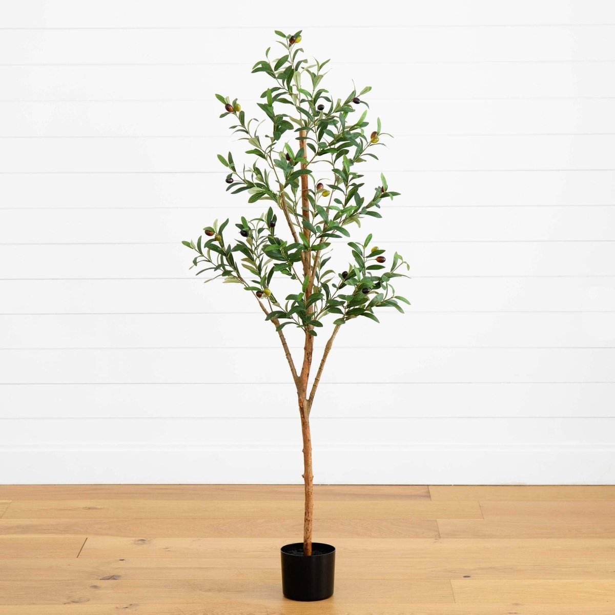 Nearly Natural 5’ Artificial Olive Tree with Natural Trunk - lily & onyx