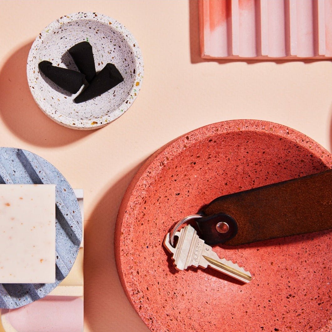 Pretti.Cool 5" Catchall Trinket Dish | Coral Terrazzo