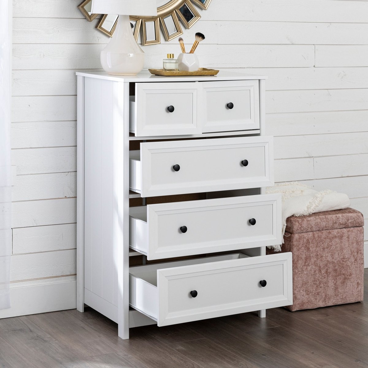 Walker Edison 5-Drawer Oakland Chest - lily & onyx