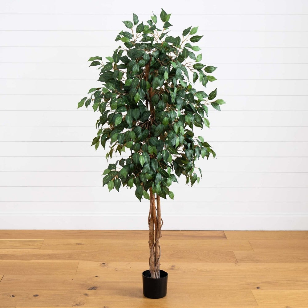 Nearly Natural 5' Ficus Silk Tree - lily & onyx