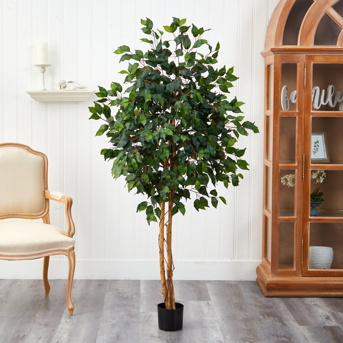 Nearly Natural 5' Ficus Silk Tree - lily & onyx