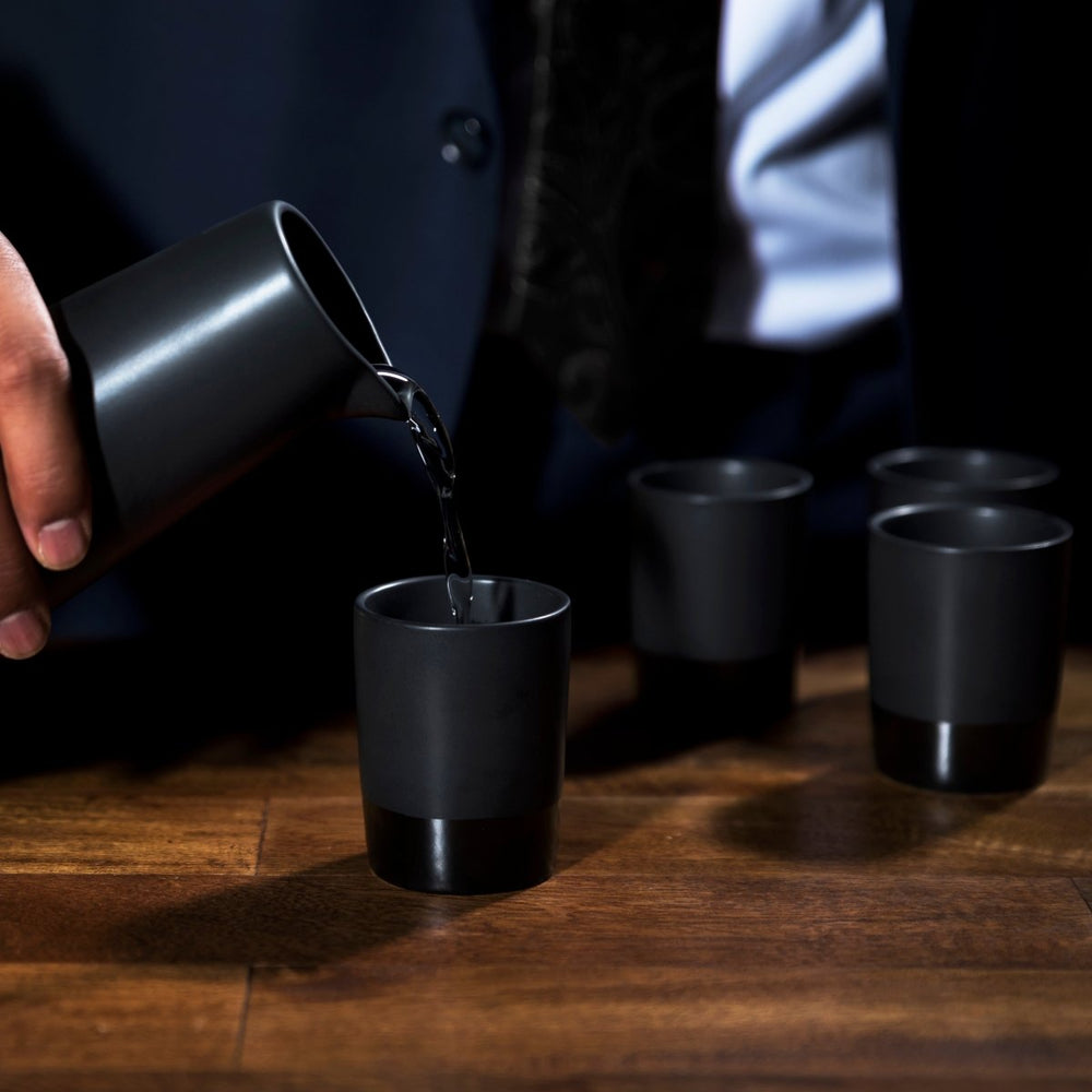 
                      
                        Viski 5 - Piece Stoneware Sake Set in Black - lily & onyx
                      
                    
