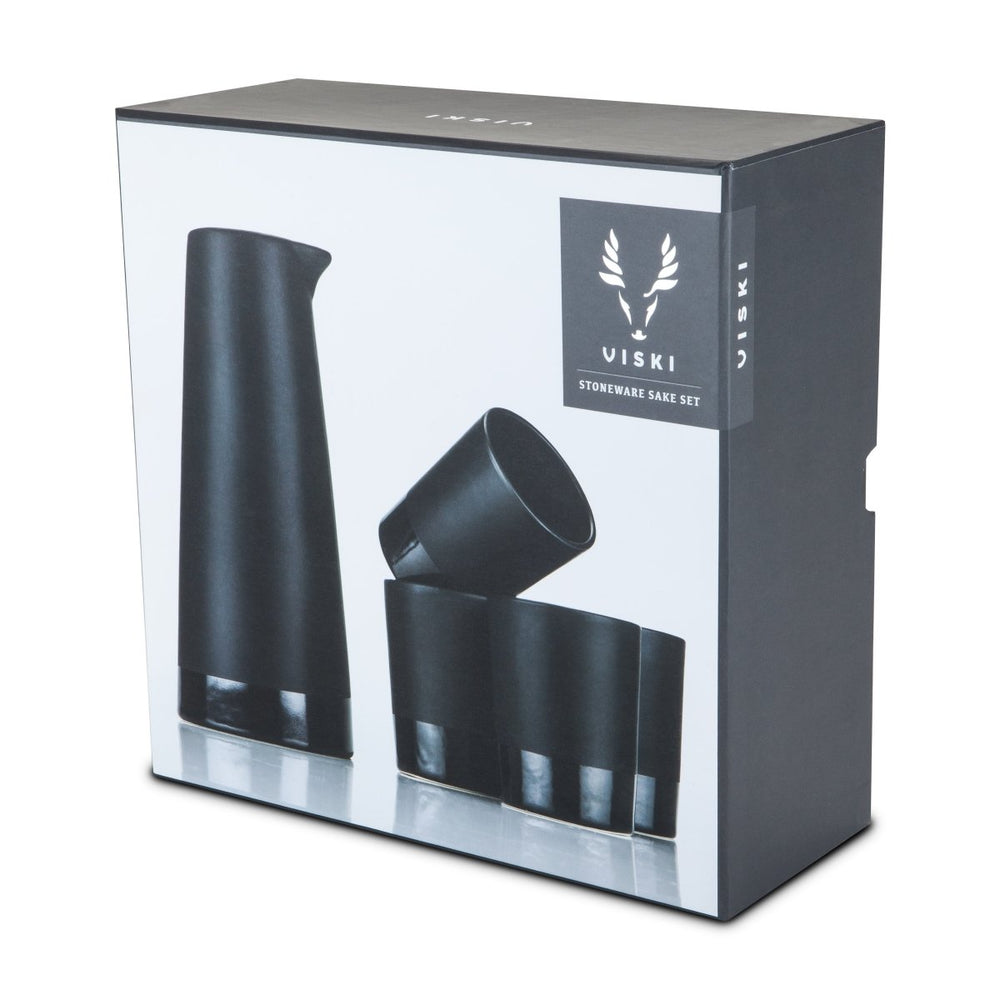 
                      
                        Viski 5 - Piece Stoneware Sake Set in Black - lily & onyx
                      
                    