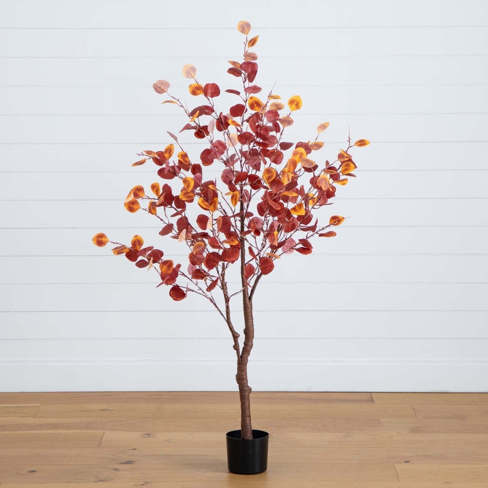 
                      
                        Nearly Natural 5’ Pre - Lit Autumn Eucalyptus Artificial Fall Tree with 220 Warm White LED Lights - lily & onyx
                      
                    