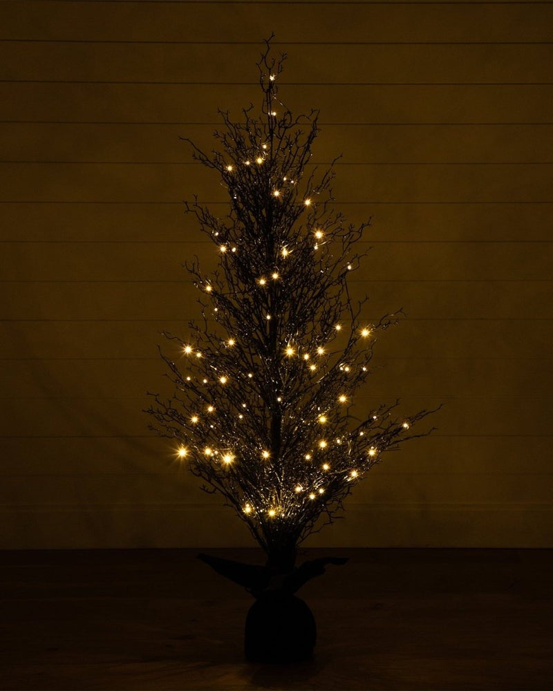 
                      
                        Nearly Natural 5’ Pre - Lit Halloween Black Twig Artificial Fall Tree in Burlap Planter with 85 Warm White LED Lights - lily & onyx
                      
                    