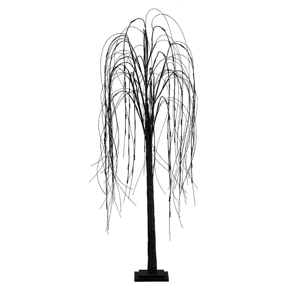 
                      
                        Nearly Natural 5’ Pre - Lit Halloween Black Willow Artificial Fall Tree with 144 Orange & Purple LED Lights - lily & onyx
                      
                    