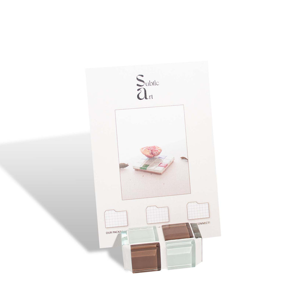 
                      
                        Mini Glass Tile Picture Stand - Classic Milk Chocolate
                      
                    