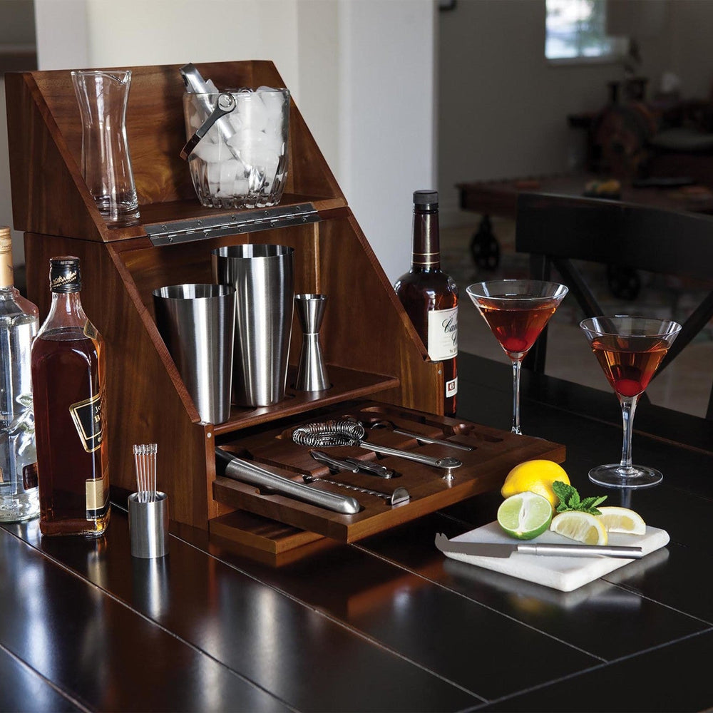 
                      
                        Madison Acacia Tabletop Bar Set
                      
                    