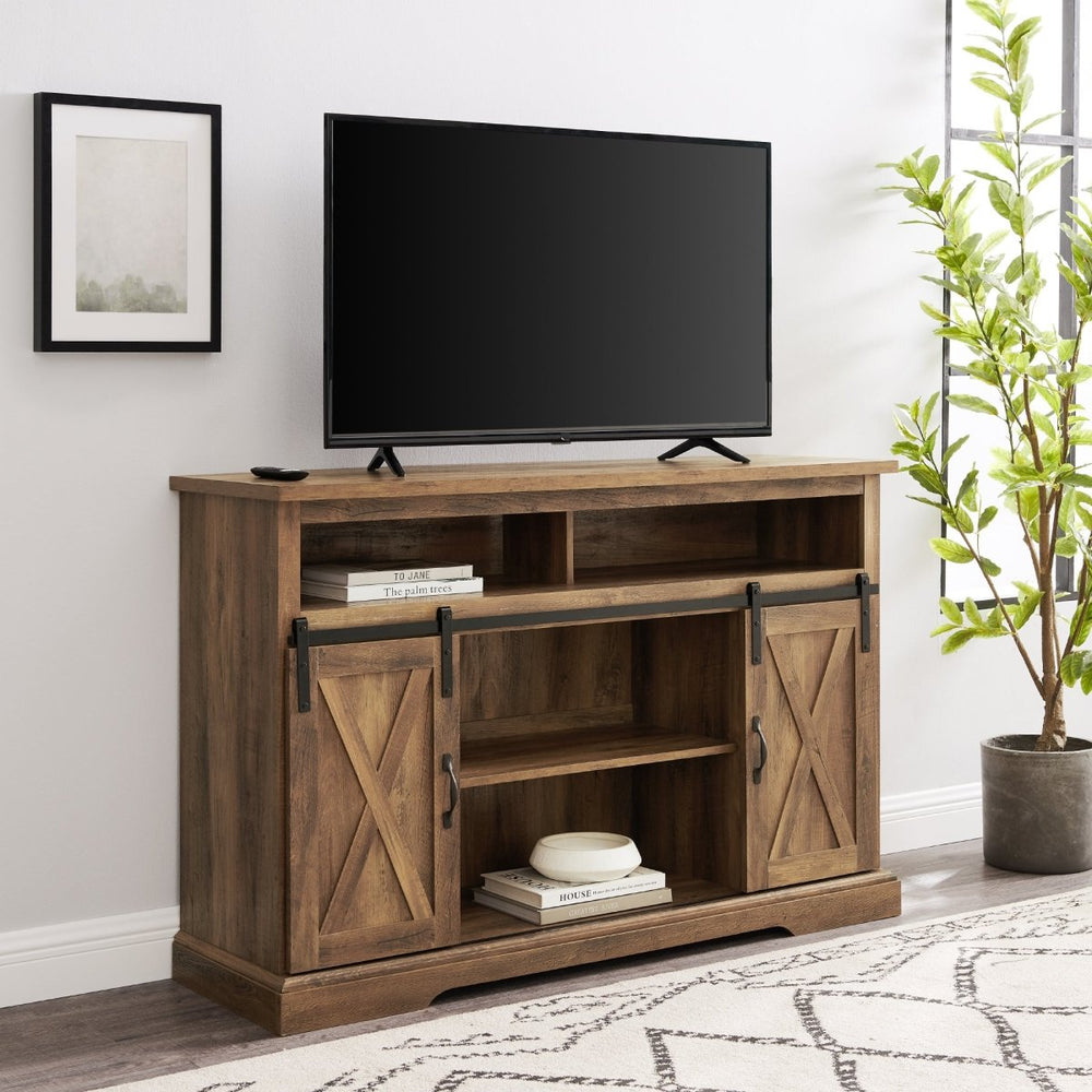 
                      
                        Walker Edison 52" Sliding Barn Door Highboy Modern Farmhouse TV Stand - lily & onyx
                      
                    