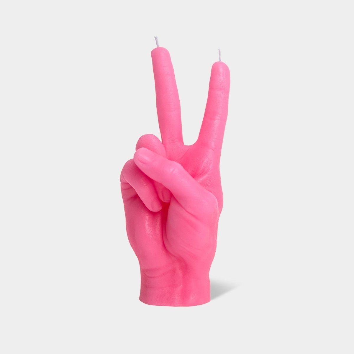 54Celsius CandleHand "Peace" Sculpture Candle - Pink