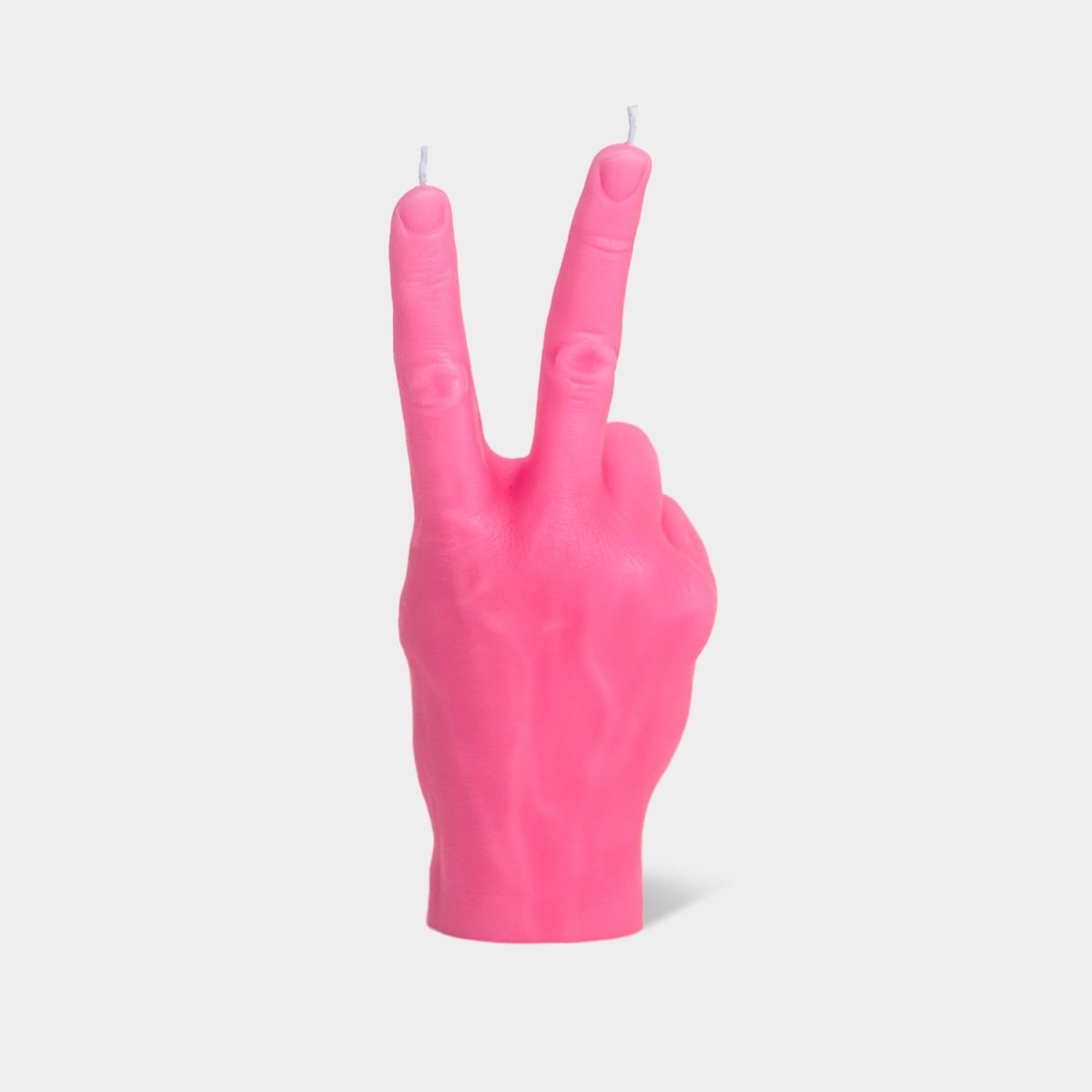 54Celsius CandleHand "Peace" Sculpture Candle - Pink