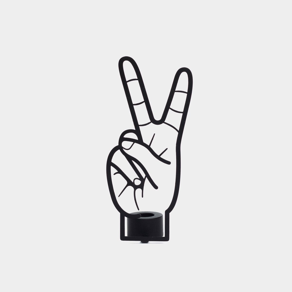 54Celsius CandleHand Taper Candle Holder - Peace