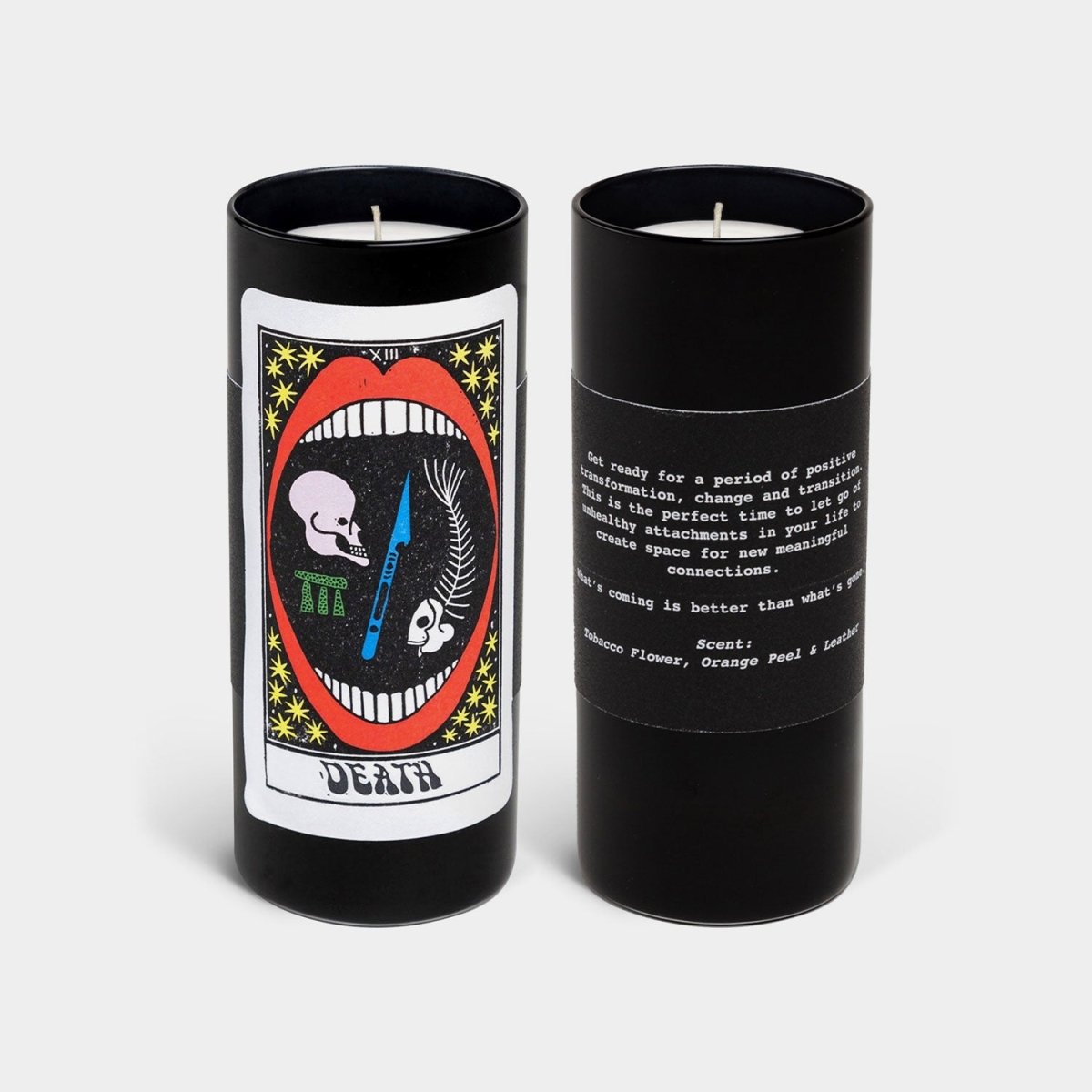 54Celsius Death Tarot Candle - Tobacco Flower & Leather Transformation Candle