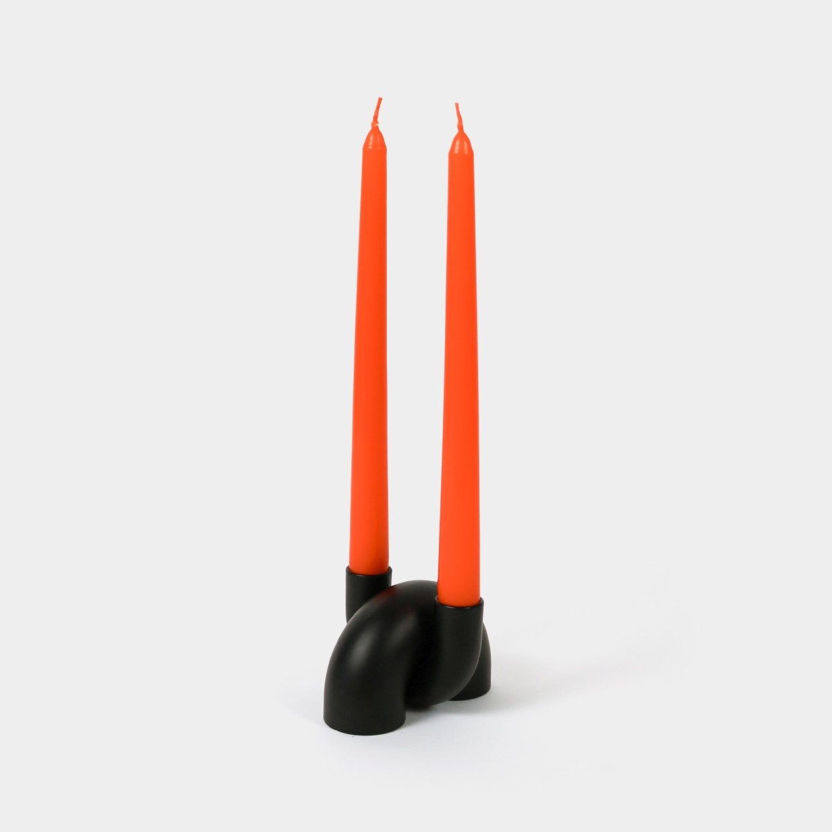 54Celsius Macaroni 2 - in - 1 Candle Holder - Tapers & Tealights - Black