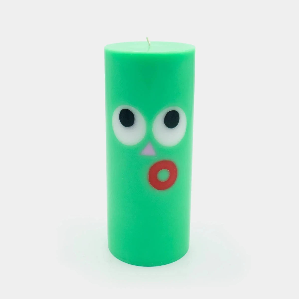 54Celsius Moodz Dippy Pillar Face Candle – Green