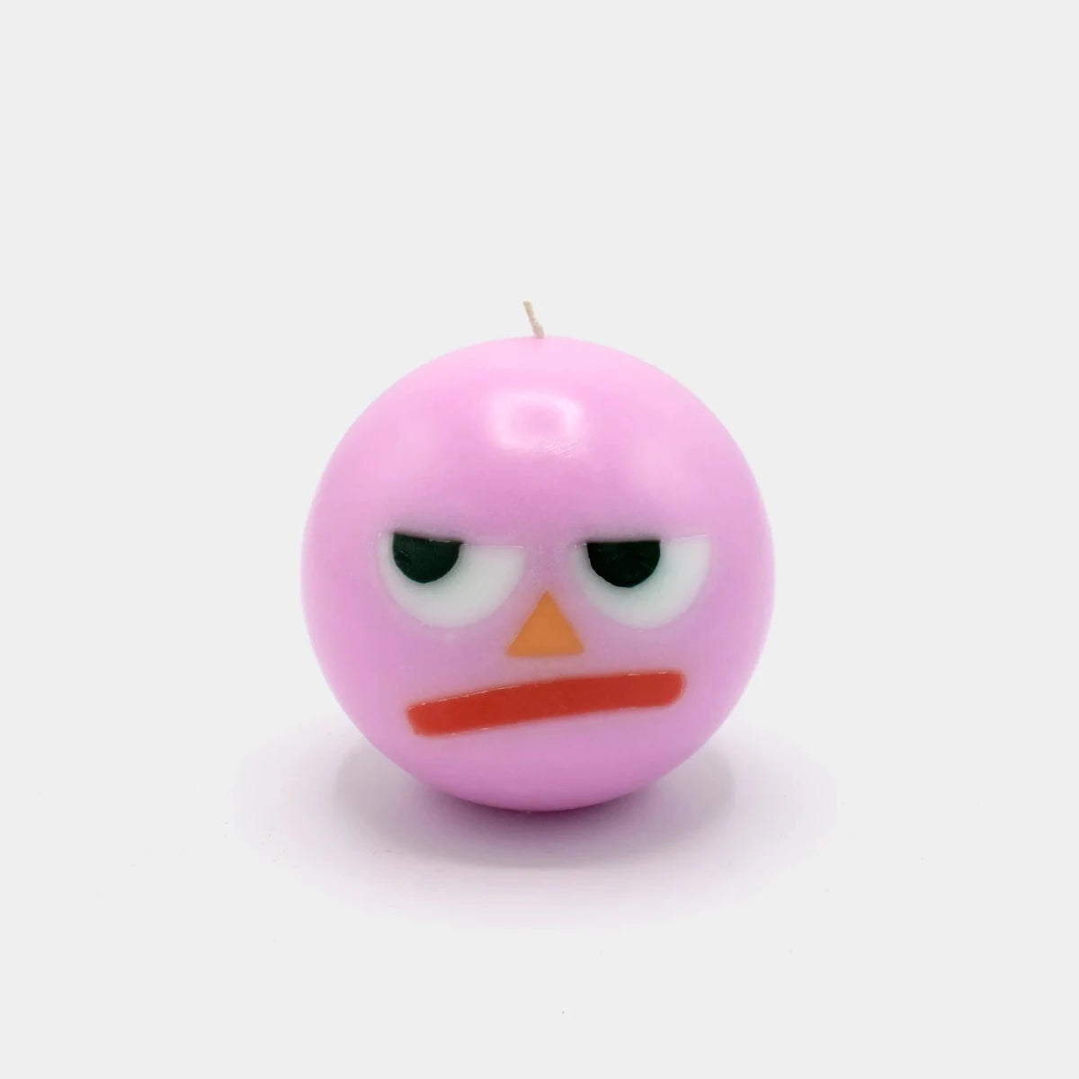 54Celsius Moodz Grumpy Round Face Candle – Pink