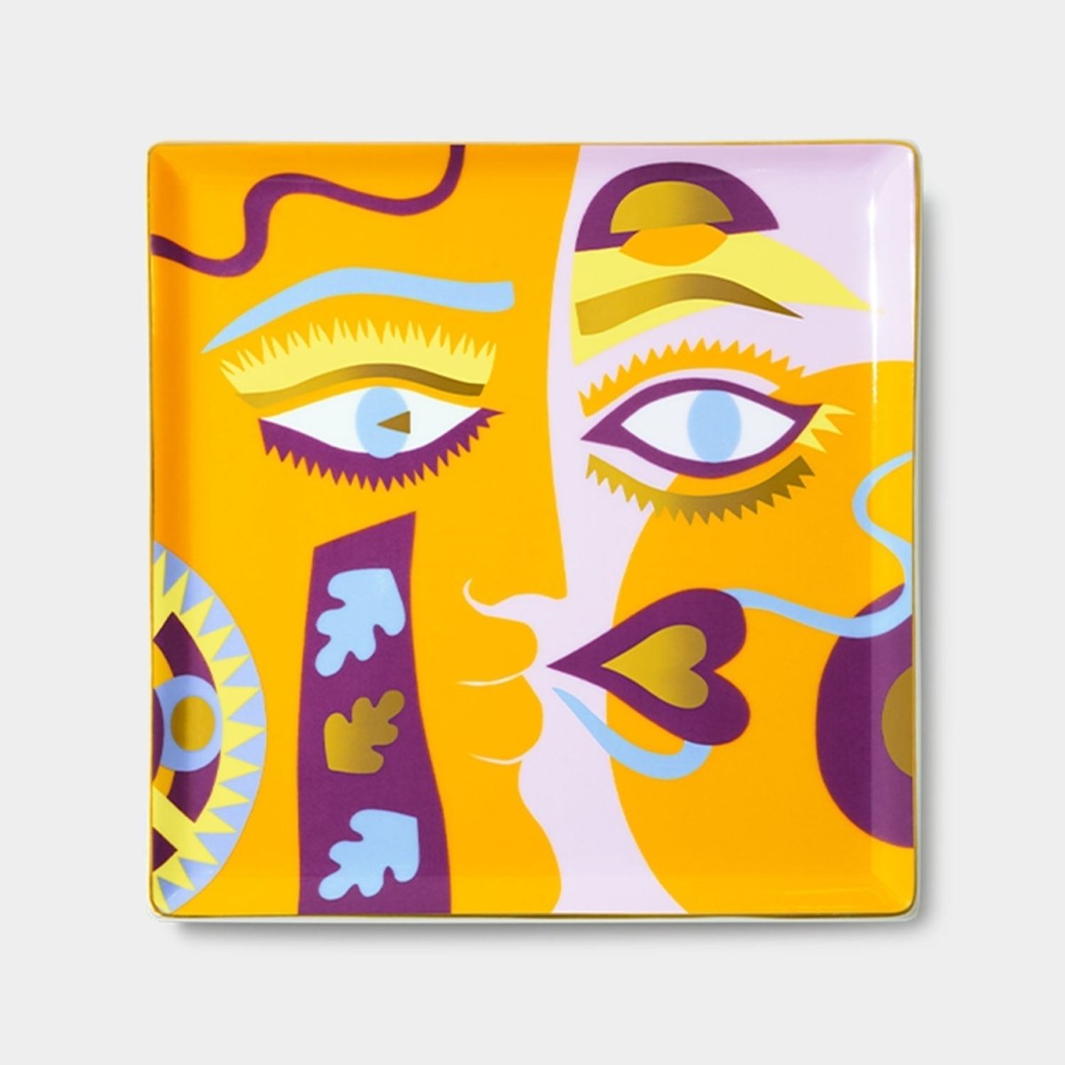 54Celsius OCTAEVO Claire Johnson Ceramic Trinket Tray - Orange