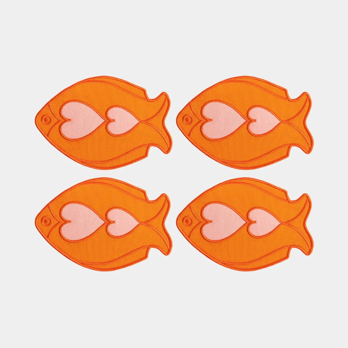 54Celsius Octaevo Cocktail Coasters - Fish Orange (Set of 4)