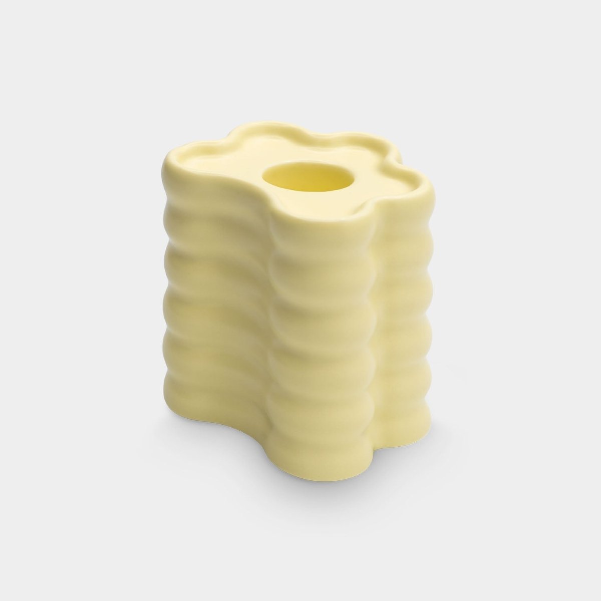 54Celsius OCTAEVO Flora Candle Holder, Large - Yellow