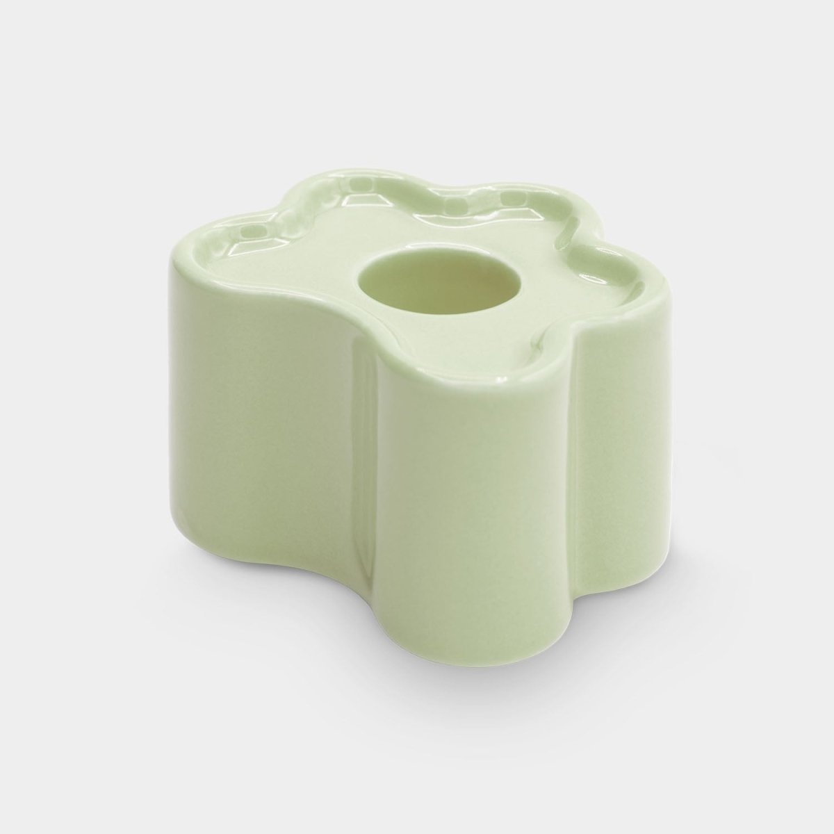 54Celsius OCTAEVO Flora Candle Holder, Small - Mint