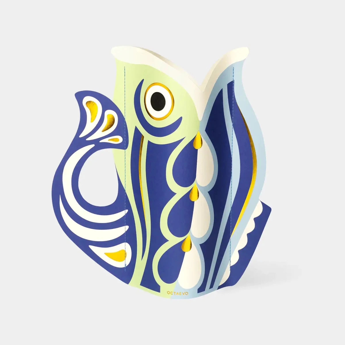 54Celsius Octaevo Paper Vase - Blue Fish