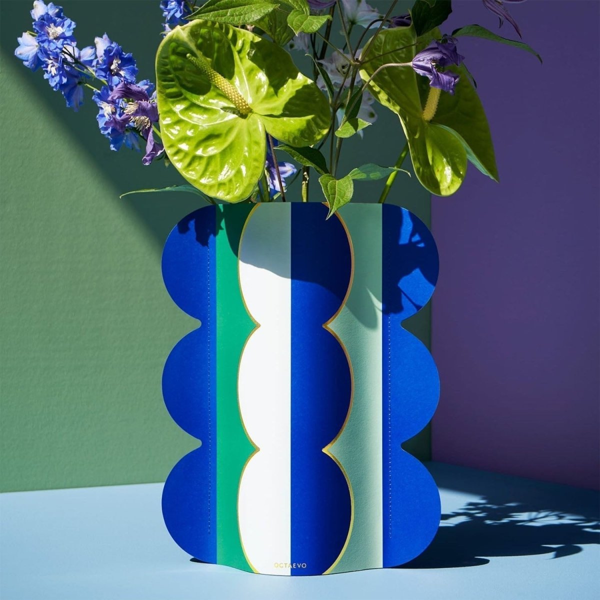 54Celsius OCTAEVO Paper Vase - Riviera Wave