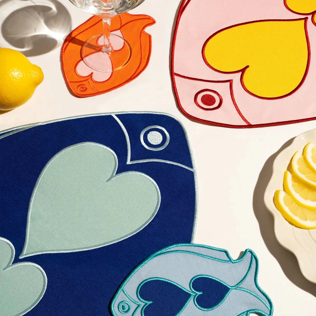 54Celsius Octaevo Placemat - Fish Blue (Set of 2)