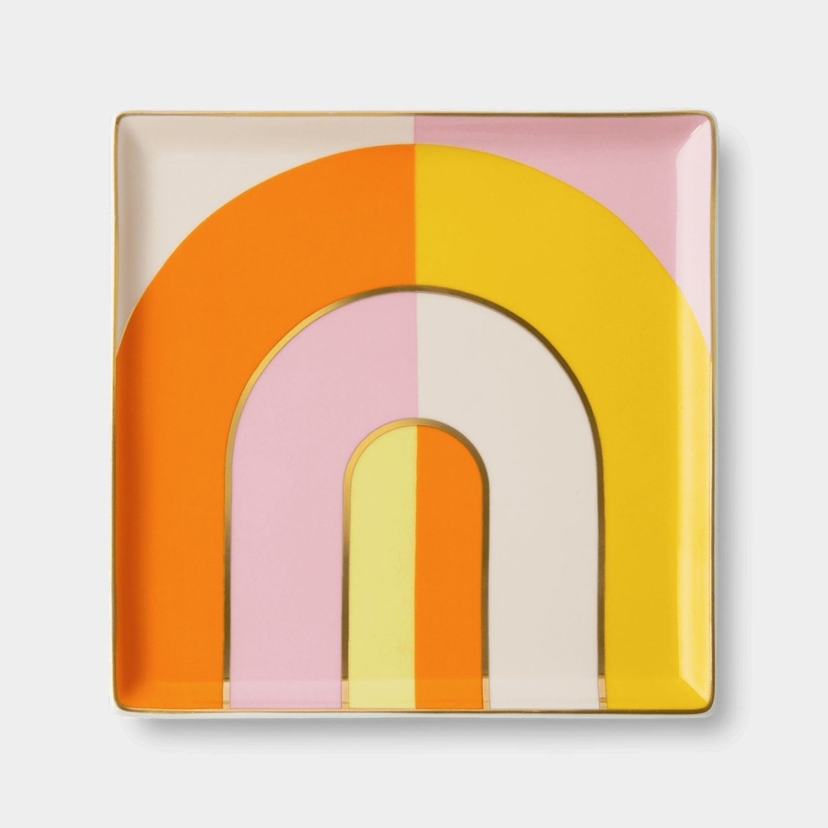 54Celsius OCTAEVO Riviera Arch Ceramic Trinket Tray - Orange