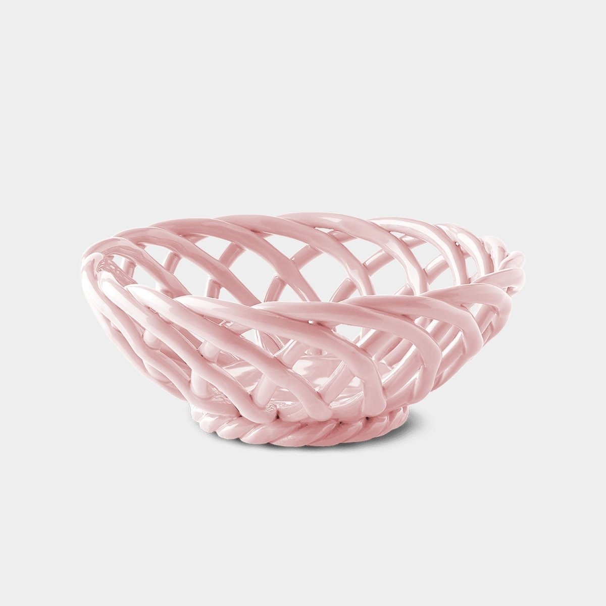 54Celsius OCTAEVO Sicilia Ceramic Basket, Small - Pink