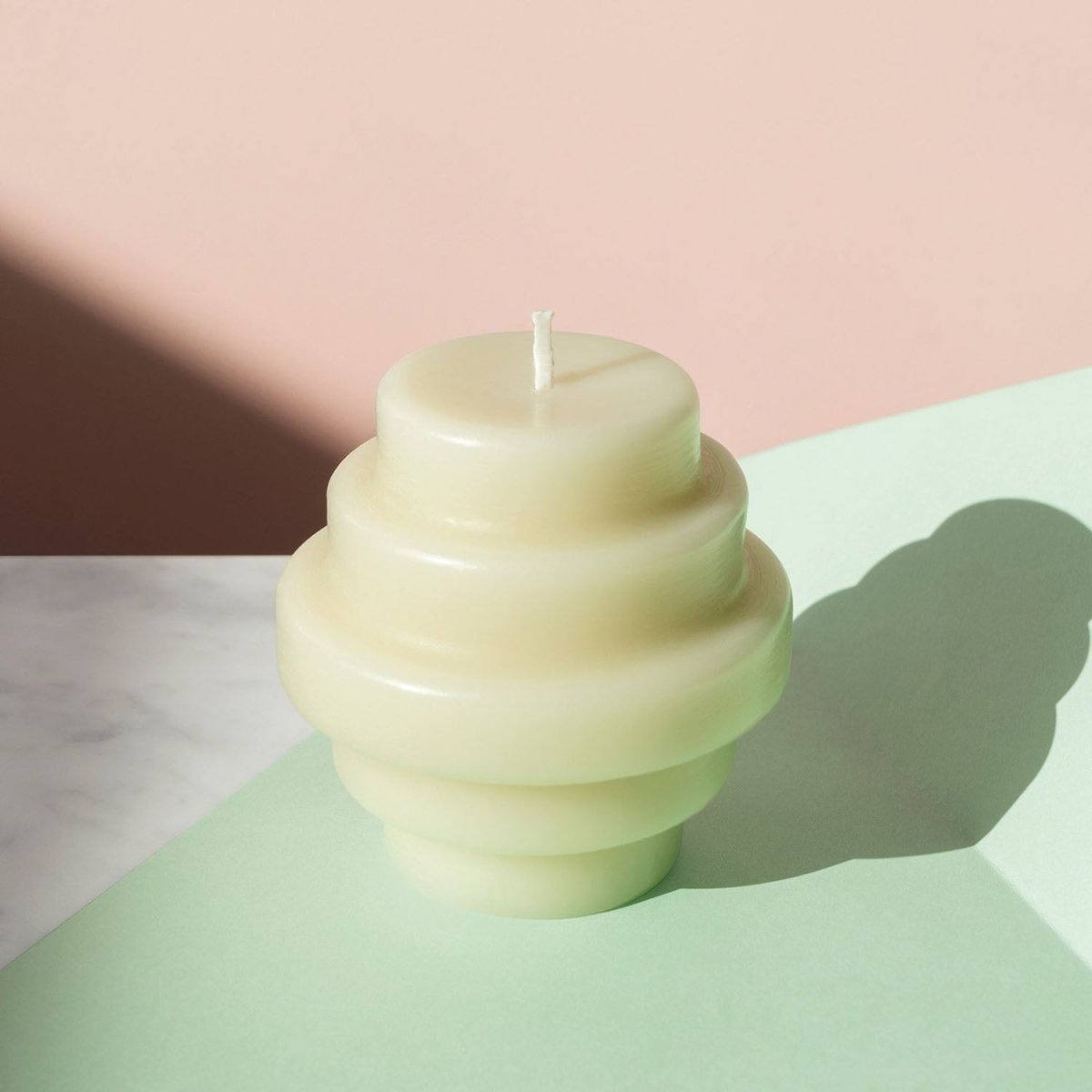 54Celsius OCTAEVO Templo Ash Green Candle - Italian Artisan Sculptural Candle