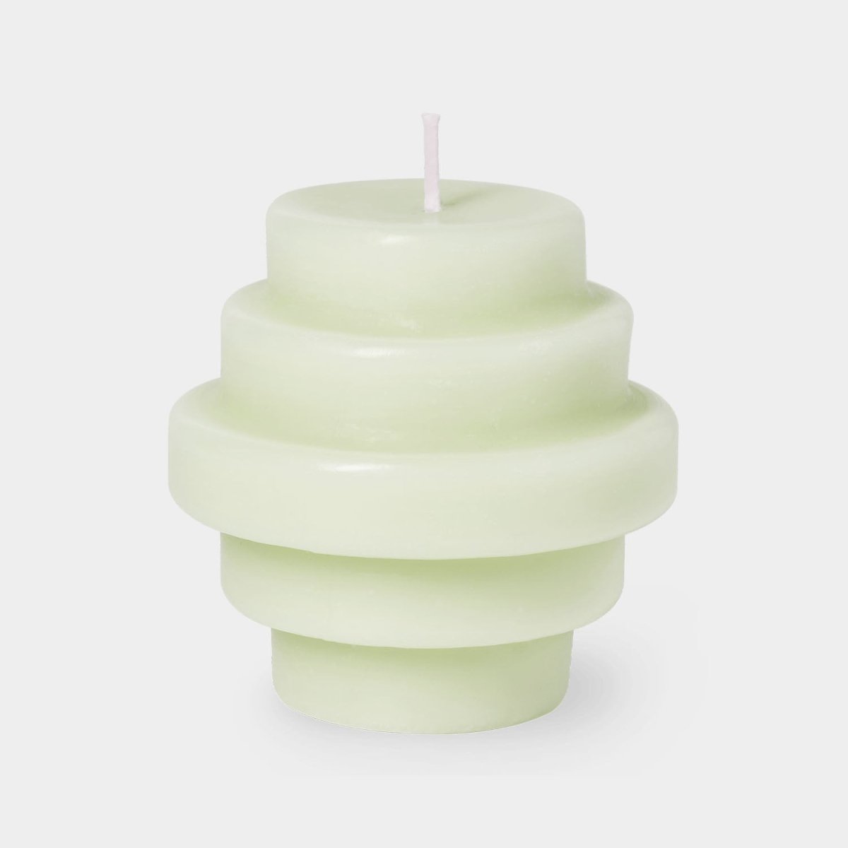 54Celsius OCTAEVO Templo Ash Green Candle - Italian Artisan Sculptural Candle