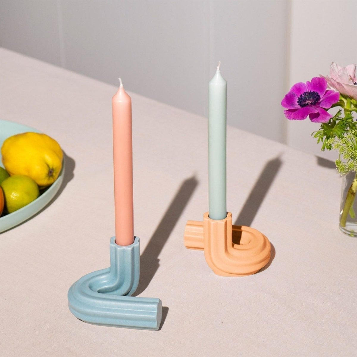 54Celsius OCTAEVO Templo Candle Holder - Light Blue