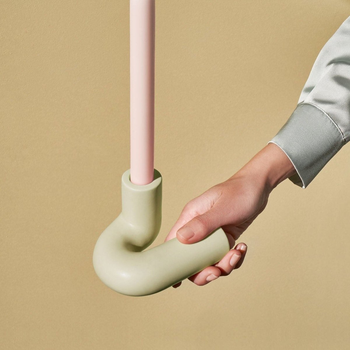 54Celsius OCTAEVO Templo Candle Holder - Light Mint