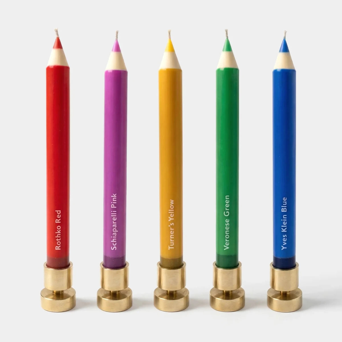 54Celsius Pencil Taper Candles - Set of 5 | Multicolor