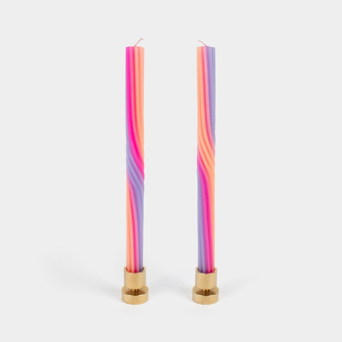 54Celsius Pivot Taper Candle - Orange, Pink & Lavender - 2 pack