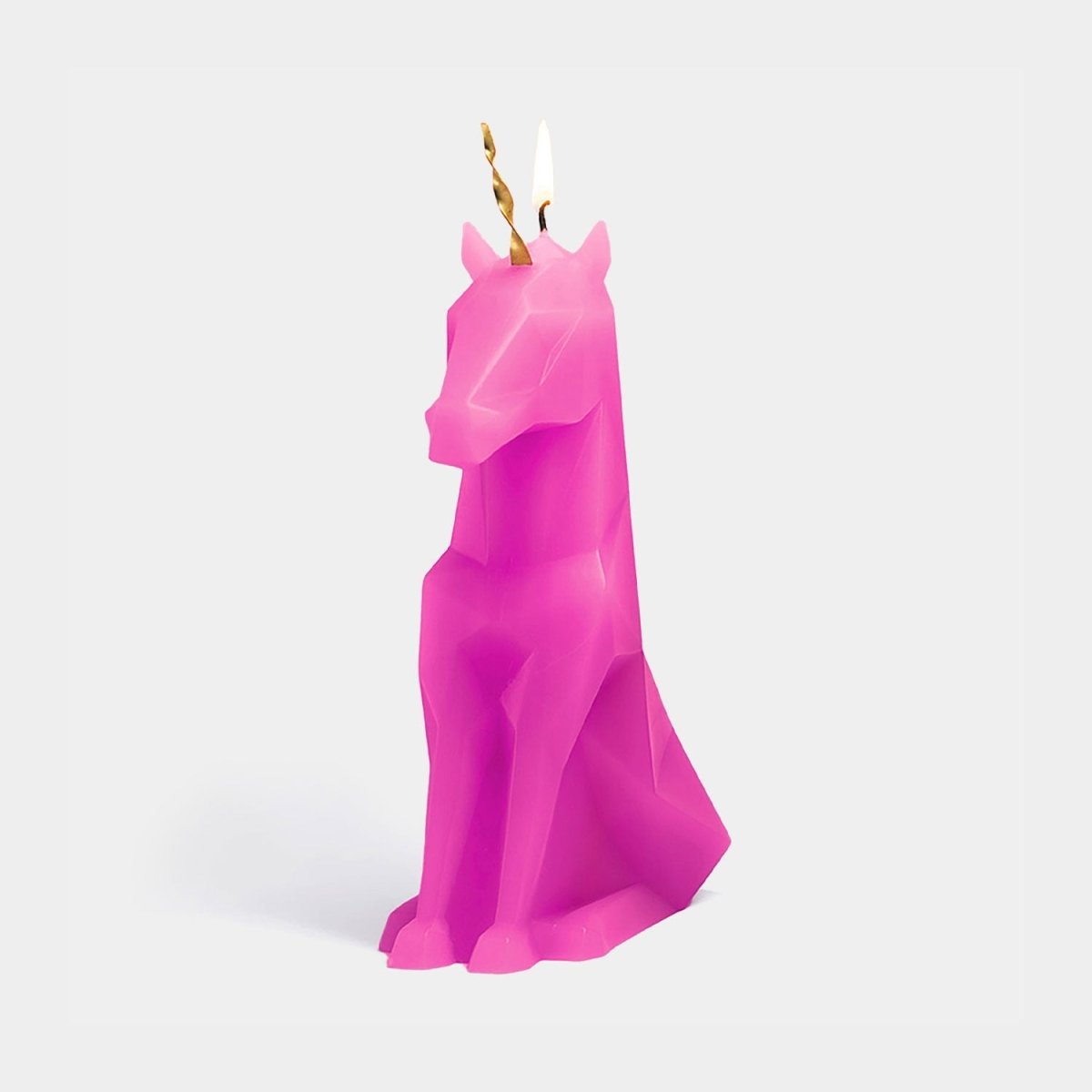 54Celsius PyroPet Einar Unicorn Sculpture Candle - Hot Pink