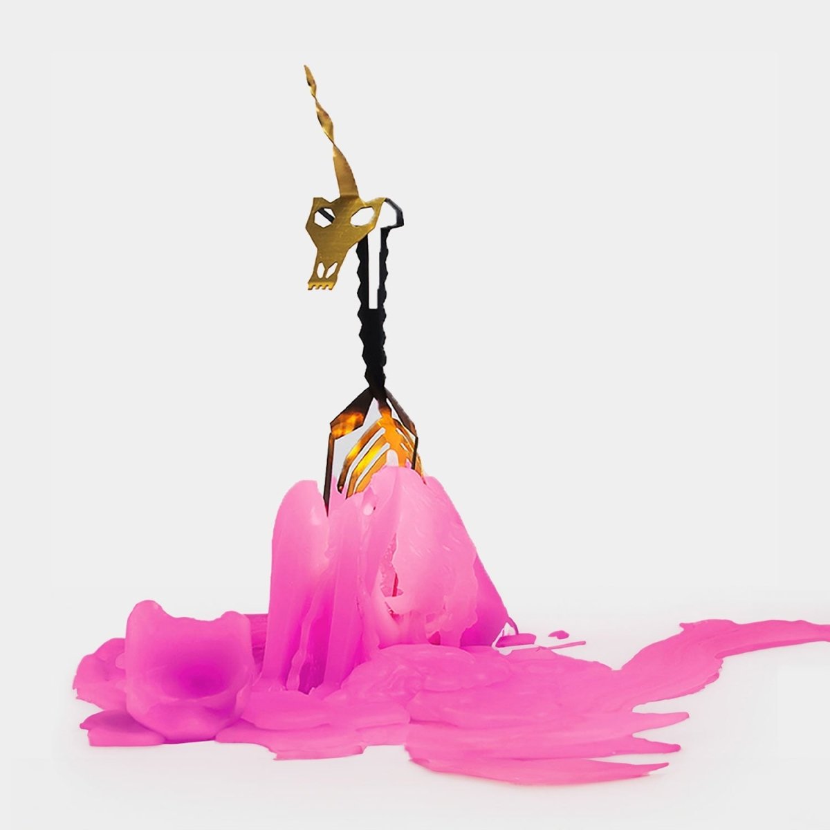 54Celsius PyroPet Einar Unicorn Sculpture Candle - Hot Pink