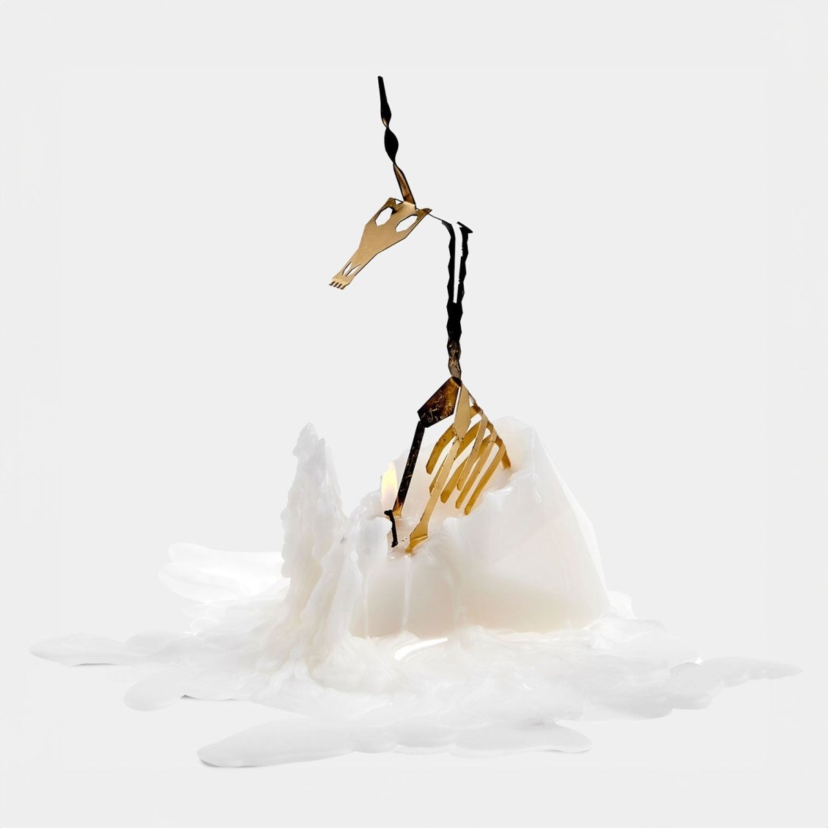 54Celsius PyroPet Einar Unicorn Sculpture Candle - White (Scented)